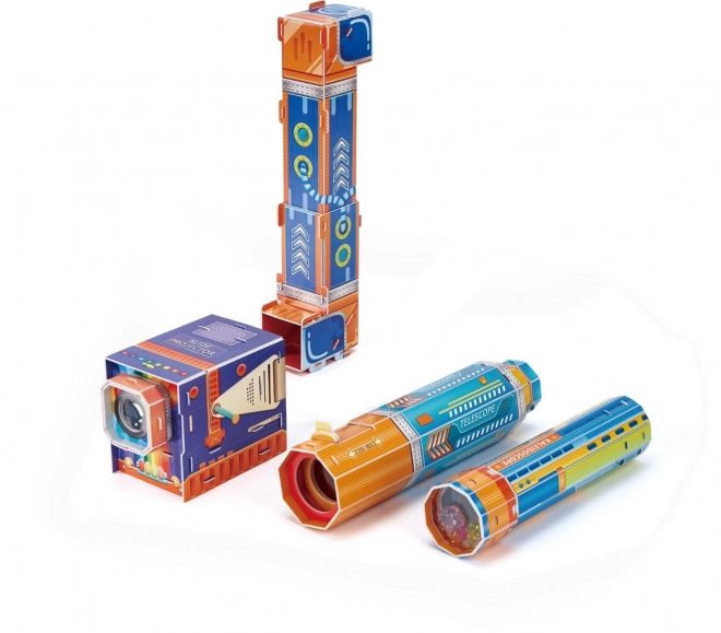 3D puzzle készlet színekkel és fényekkel