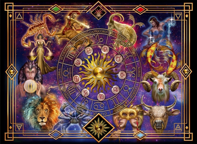 Kék Madár zodiákus darabok 3000 darabos puzzle