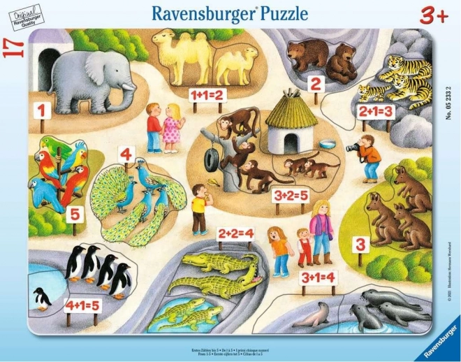 Első számok Ravensburgertől állatos puzzle