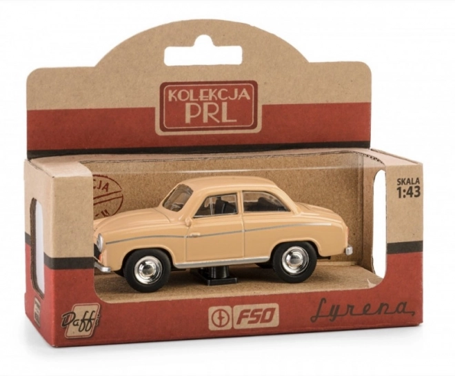 Beige PRL Syrena 104 modellautó 1:43