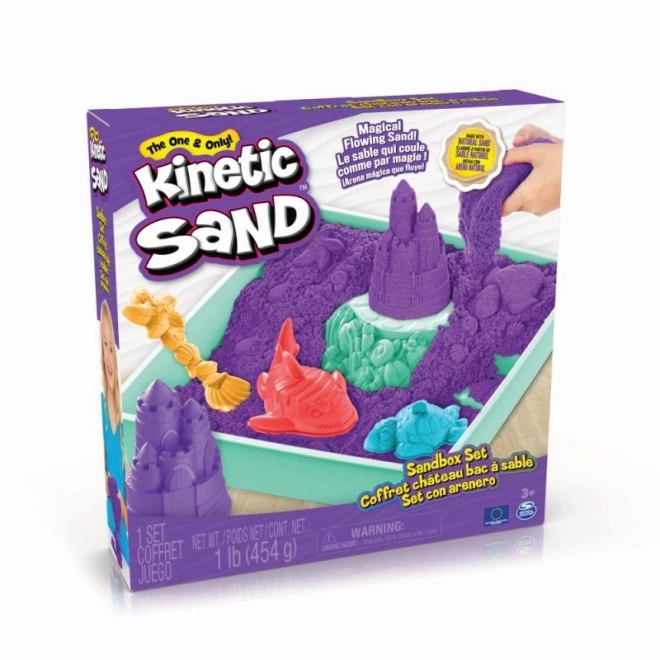 Kinetic Sand homokozó készlet lila