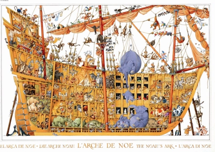 Puzzle Noé Bárkája 2000 Darabból a HEYE-től