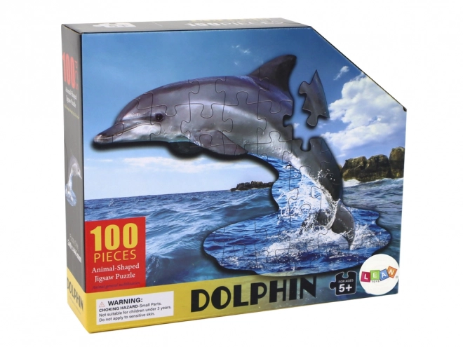 delfin mintás tengeri állatok puzzle 100 darabos