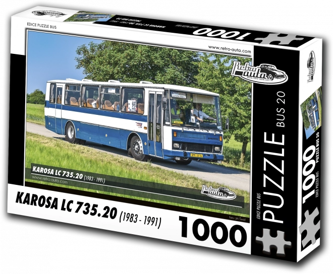 Retro járművek puzzle - Karosa LC 735 busz