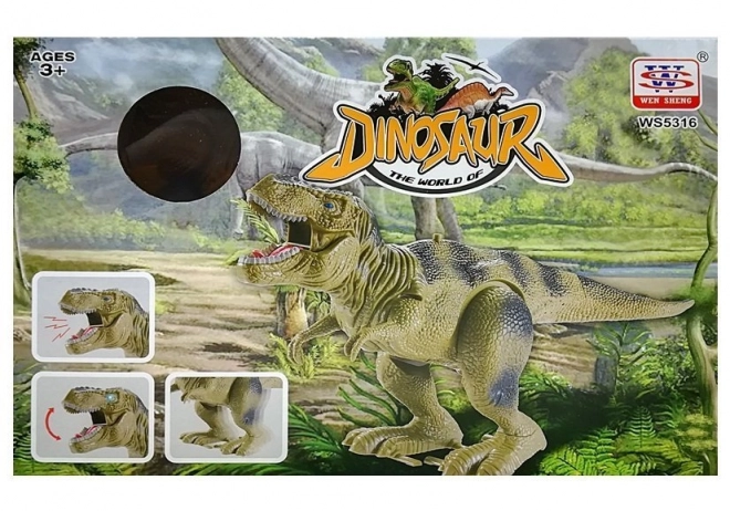 Dinoszaurusz Tyrannosaurus Rex elemes barna