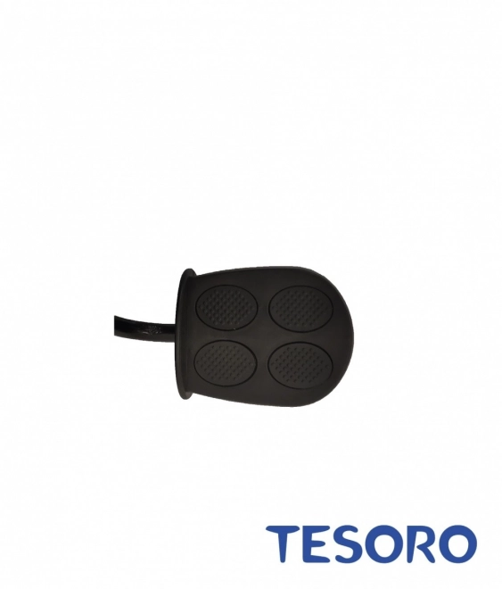 Tesoro tricikli fehér vázzal és piros kiegészítőkkel