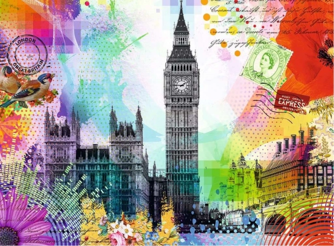 Ravensburger London képeslap puzzle 500 darabos