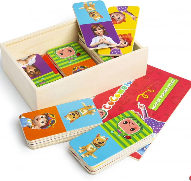 Cocomelon fából készült dominó puzzle