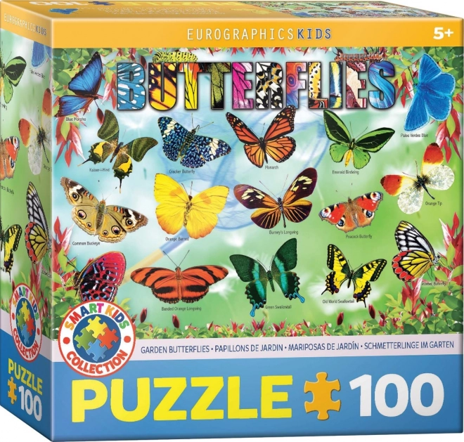 Kerti pillangók puzzle 100 darabos