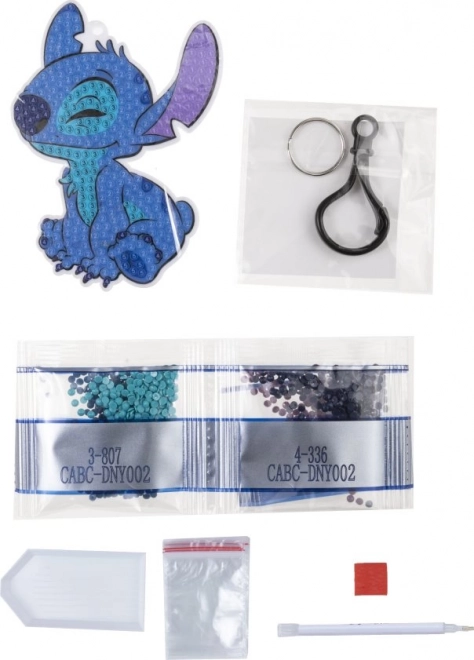 Kristályművészeti medál Stitch