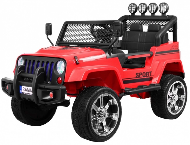 Terepjáró Raptor Drifter Vörös + Távirányító + 4x4 Meghajtás + Tárolóhely + Lassan induló + MP3 LED dióda