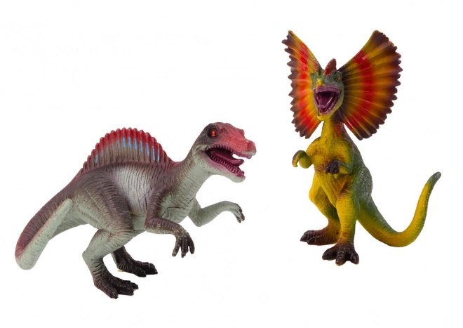 Dinoszaurusz figurák Spinosaurus és Dilophosaurus készlet