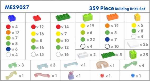 Építő készlet golyópálya STEM Masterkidz 359 db