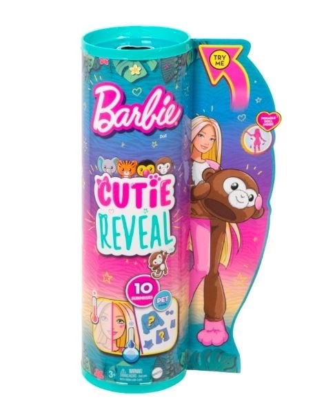 Barbie Cutie Reveal majom baba