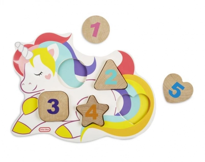 Little tikes fából készült számok puzzle - 3 típusban