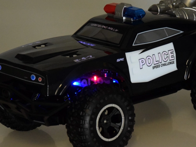 Nagy távirányítós monster truck RENDŐREK világítással Rc0626