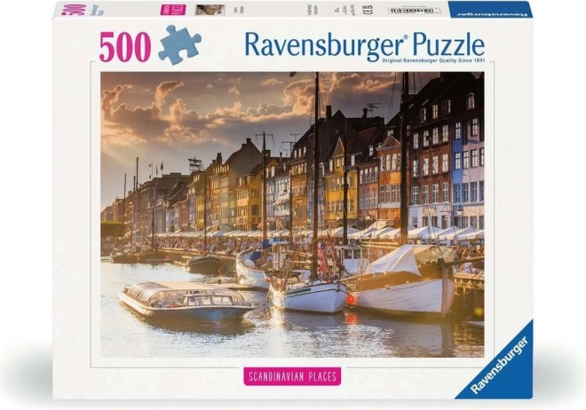 Ravensburger puzzle Skandinávia: Naplemente Koppenhágában