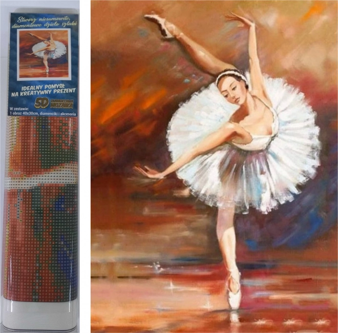 Norimpex gyémánt festés balerina 30x40cm