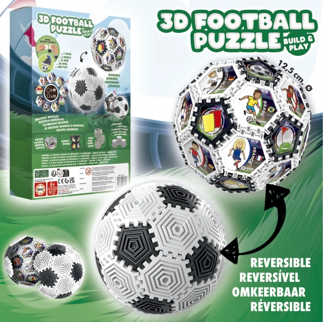 3D Puzzle Labda Foci 32 Darab - EDUCA