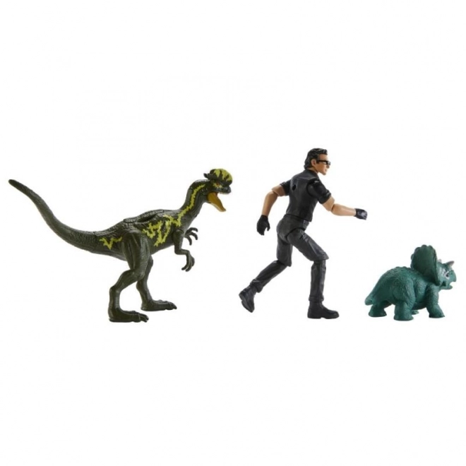 jurassic world ian malcolm szett dinoszauruszokkal