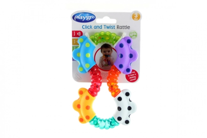 Playgro mozgatható kukac rágóka