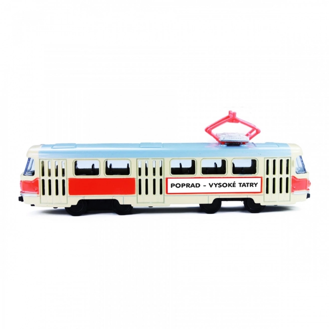 Kov retro villamos Poprad 16 cm