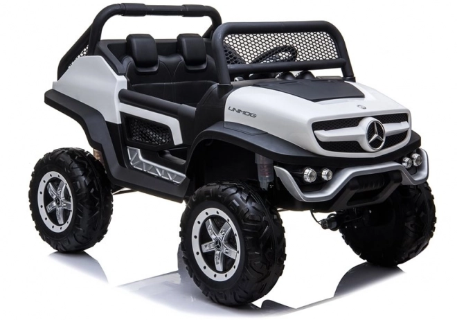 Mercedes Unimog fekete akkumulátoros autó – Fehér