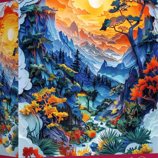 Trefl Puzzle Papírművészet: Völgy 1000 darab