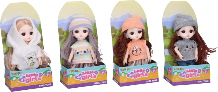 Baba téli öltözetben 15 cm