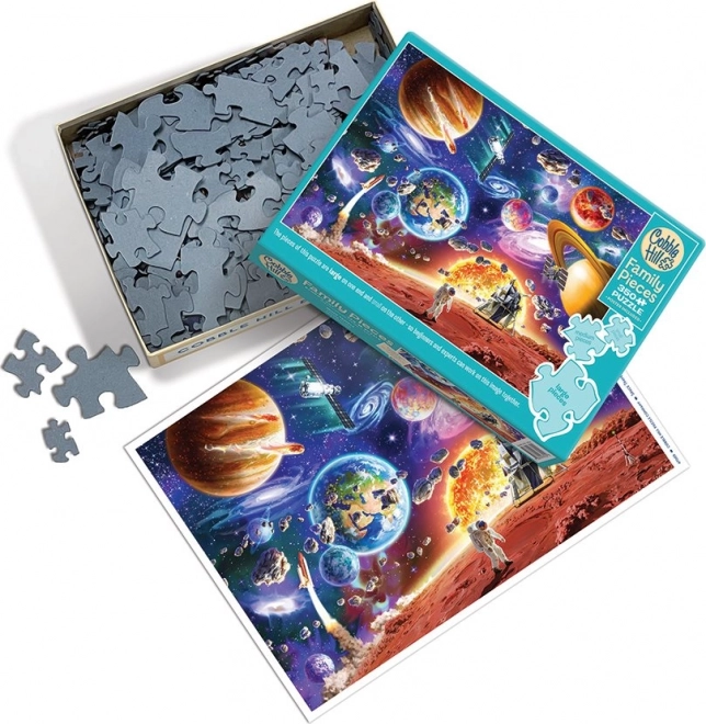 Családi kirakó űrutazás témájú, 350 darabos puzzle