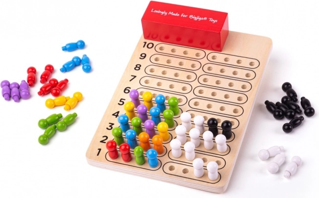 Logik játék fa változata a Bigjigs Toys-tól