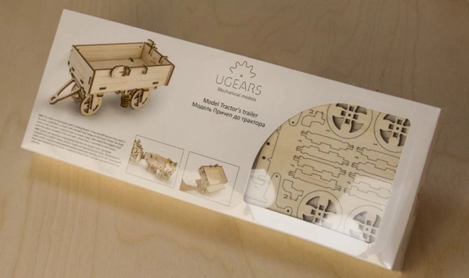 ugears 3d mechanikai pótkocsi puzzle - 68 darabos