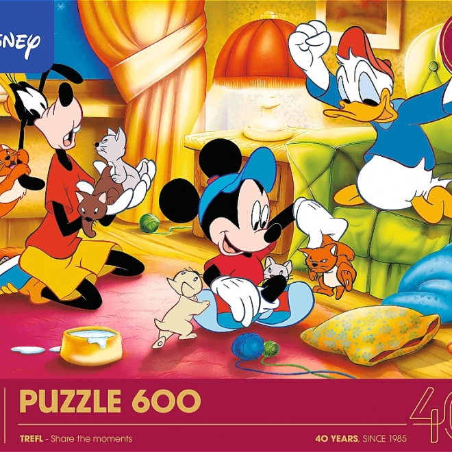 Trefl Puzzle Disney: Mickey Mouse és barátai 600 darabos