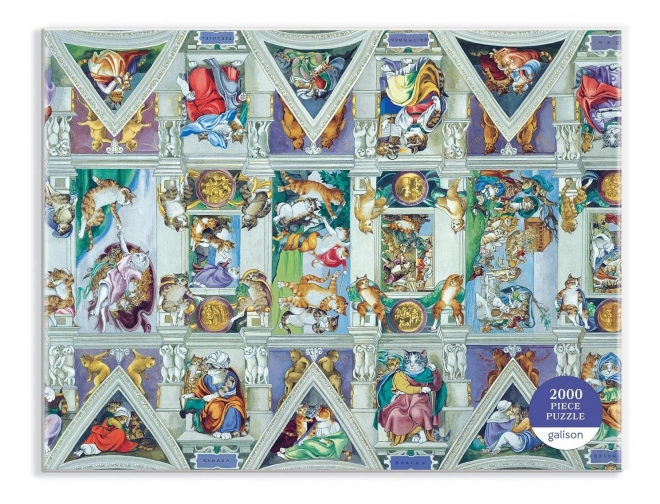 Galison Macskamestermű Puzzle 2000 darabos