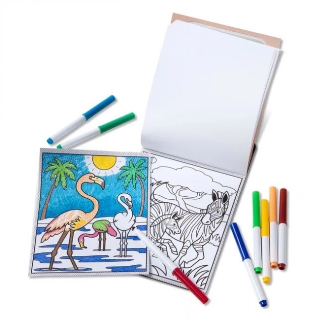 Melissa & Doug varázslatos színezőkönyv vadon élő állatokkal