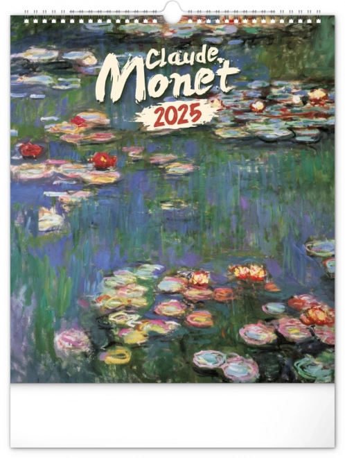 Claude Monet 2025 fali naptár