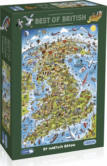 A legjobb Nagy-Britanniából 1000 darabos puzzle