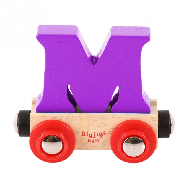 Bigjigs Rail favonat M betűvel