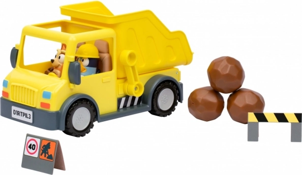 Bluey Szett Billenős Autóval és 2 Figurával