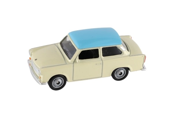 Stílusos Trabant Autó 1:60 Fém 7cm - Szabadonfutó