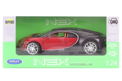 Bugatti Chiron 1:24 fém és műanyag modellautó