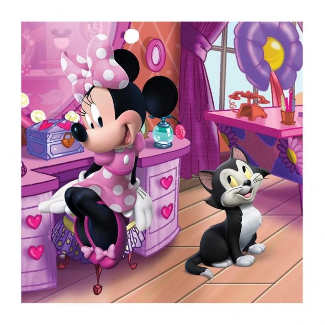 Minnie egér 3x55 darabos puzzle szett