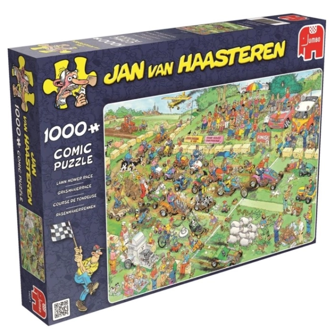 Jumbo puzzle - fűnyíró verseny 1000 darabos