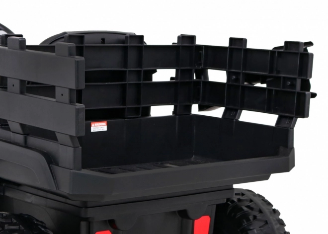 Farm pick-up gyerekeknek fekete + távirányító + csomagtartó + lapát + EVA + MP3 LED