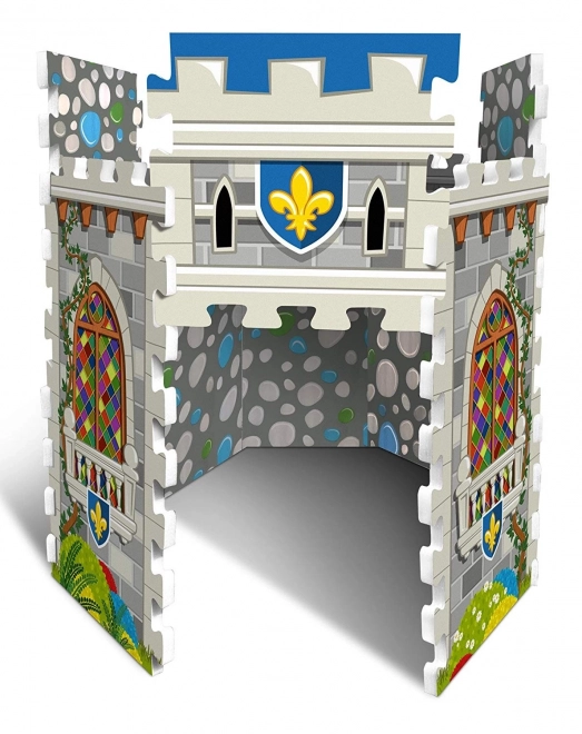 3D habszivacs padló puzzle kastély
