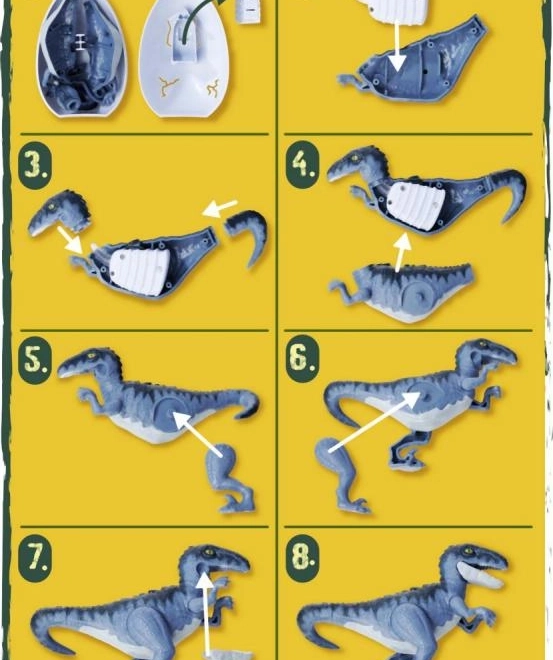Világító dinoszaurusz figura tojásban