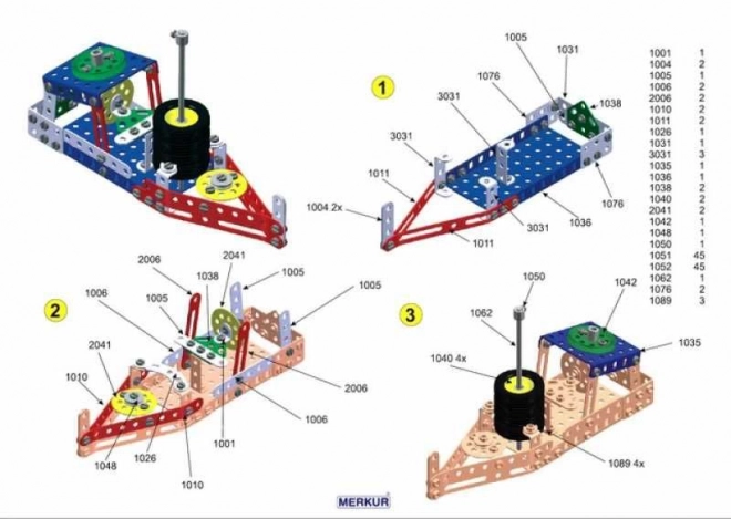 Merkur építőjáték 30 modellel