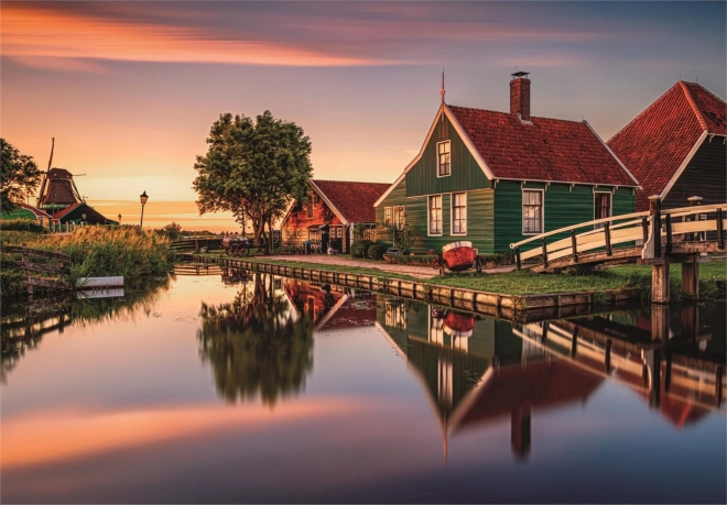 Clementoni puzzle Zaanse Schans falu 1500 darab