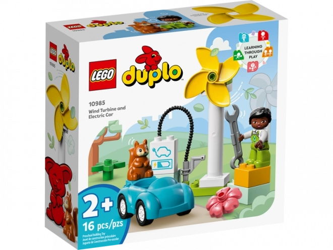 Duplo szélerőmű és elektromos autó