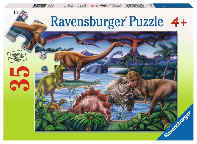 Ravensburger dínó puzzle 35 darabos